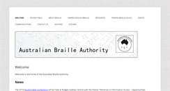 Desktop Screenshot of brailleaustralia.org